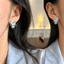 Bông tai nữ hoa xanh khí chất thời trang tinh tế và đa năng