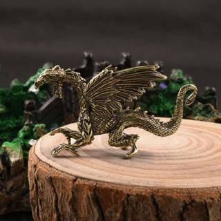 (COD) Đồng Chắc Chắn Pterosaur Rồng Tượng Nhỏ Để Bàn Trang Trí Trung Quốc Thần Thoại Quái Vật Tượng Nhỏ Retro Trang Trí Phong Thủy