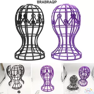 BRBRAA Tóc Giả Đầu Đứng Tóc Giả Giá Đỡ Có Thể Gập Lại Hình Đèn Lồng Giá Để Đồ