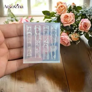 AqToCna Halloween 3D Khuôn Làm Móng Tay Silicon Bí Ngô Đầu Lâu Bát Ma Nhện Web Móng Tay Mẫu Dụng Cụ Thiết Kế Làm Móng Tay DIY Trang Trí Nghệ Thuật AqToCna