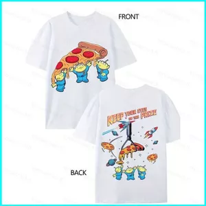 SY3 Toy Story 5 thoải mái áo thun mềm mại Pizza Planet Aliens Áo thun Oversized Me tay ngắn YS3