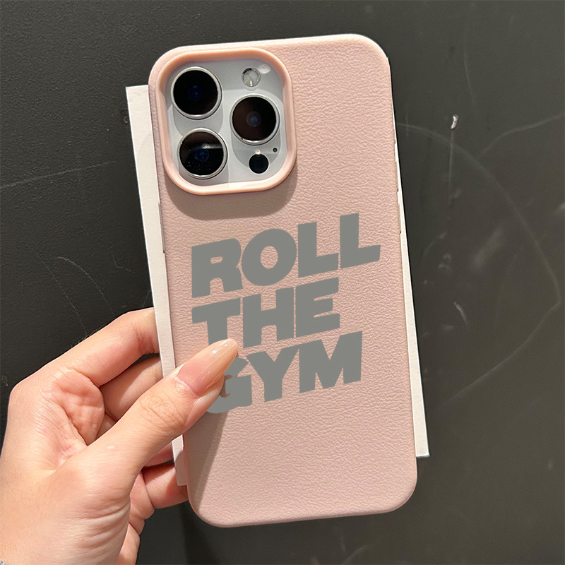 Dành cho ốp lưng iPhone 17 16 Pro Max 15 14 13 12 11 Chữ "Roll The Gym"