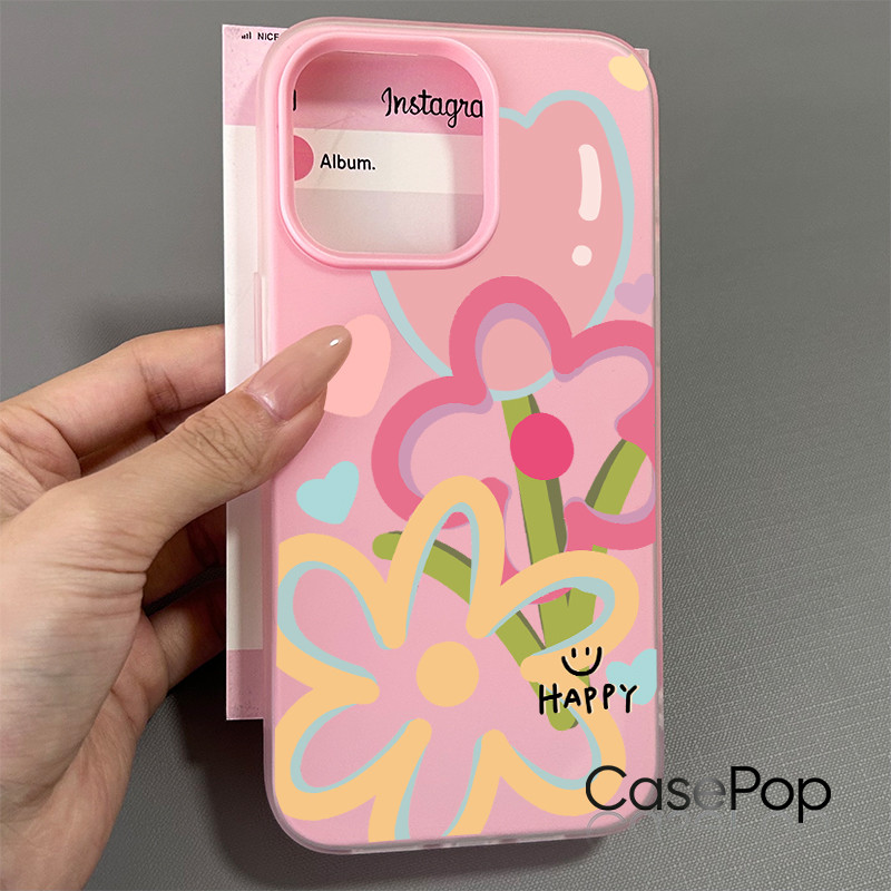 Ốp điện thoại họa tiết hoa ly xanh cho iPhone 17/16 Pro Max/15/14/13/12/11