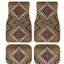 Thảm trải sàn ô tô phong cách Bohemian Retro Bộ bốn mảnh Thảm trải sàn chống bụi bẩn Thảm lót chân