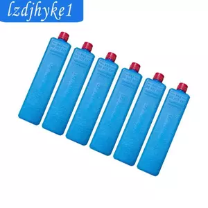 6 Hộp Đá Khối Tủ Đông Nhẹ Cho Gói Đá Cắm Trại Ngoài Trời