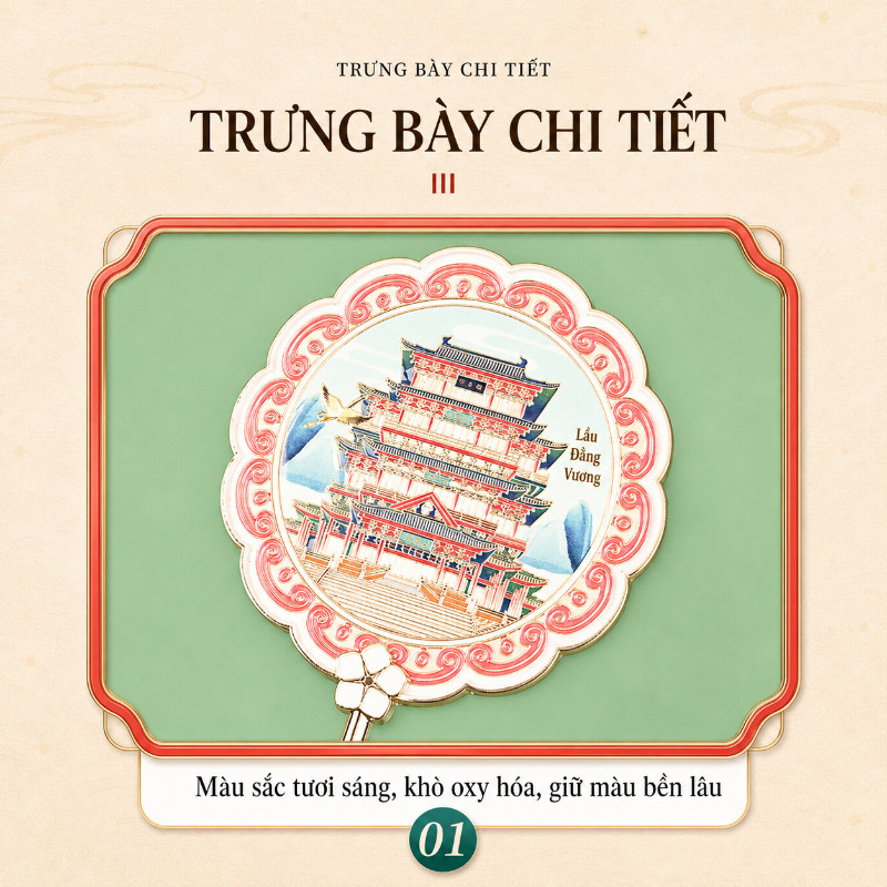 【SKISOPGO】Gương Cầm Tay Họa Tiết Cổ Điển Trung Hoa,thiết kế tinh xảo,Tác Phẩm Nghệ Thuật Tinh Tế,Quà Tặng Ý Nghĩa