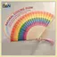 Quạt gấp lớn cầu vồng cầm tay B & N Phong cách Tây Ban Nha Quạt di động có thể gập lại dành cho nữ Tiệc khiêu vũ sân khấu Làm mát ngoài trời.