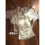 Áo thun ngắn tay thuần khiết mùa hè phong cách Hàn Quốc dành cho nữ Hot Girl Slim-Fit Giả hai mảnh Dây buộc cổ áo lót ngực Crotchless