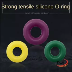DWEL 100 / 400 chiếc Vòng chữ O, Bộ số liệu Vòng đệm con dấu, Cá ổn định Cắn Hệ thống nước Giun Wacky Rig Dụng cụ câu cá cao su màu đen