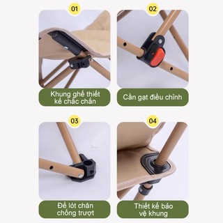 Ghế nằm gấp gọn đa năng,siêu nhẹ,chịu tải cao,bền bỉ cho cắm trại ngoài trời