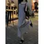 Váy dài kiểu Pháp dành cho nữ Xuân Hè Phong cách mới Slim-fit Slimer Look Design Strip