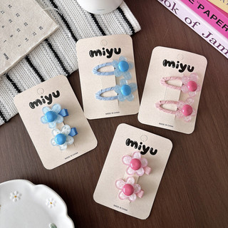 Kẹp tóc hoa Acrylic Kẹp tóc cô gái dễ thương