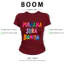 BOOM Áo Baby Tee Nữ Cotton Ôm Body-Áo Thun Ngắn Tay Y2K In Hình PhongCách Mùa Hè, Cổ Tròn Hàng Đầucách hàn quốc phong067