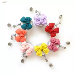 ZENZON Y Tá Huy Hiệu Cuộn, Nơ Hoa Ngực Thẻ Có Thể Thu Vào Huy Hiệu, Huy Hiệu Cilp Thẻ Làm Việc Thẻ Tên 3D Flora Dễ Dàng Kéo Khóa Sử Dụng Bệnh Viện