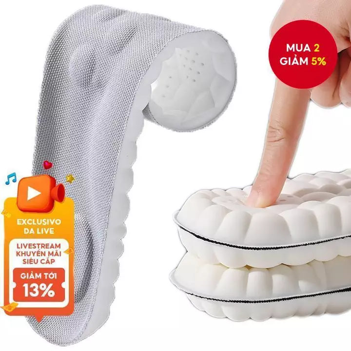 1 Cặp Elasti c Đế Thể Thao Cao Su Hỗ Trợ Vòm Mềm Thoáng Khí Khử Mùi Chống Sốc Miếng Lót Một Cặp Thể Thao Hàng Ngày Thoải Mái Thiết Yếu