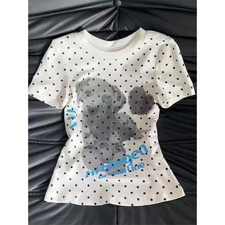 Polka Dot Puppy In Hình Bộ Đồ Ngủ Nữ Bộ Đồ Mùa Hè 2026 Ngọt Ngào Slim-fit Loungewear Có Thể Mặc Bên Ngoài 0606