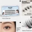 Cụm lông mi giả kiểu Fox tự nhiên Sợi tổng hợp màu đen C Curl 10-13mm