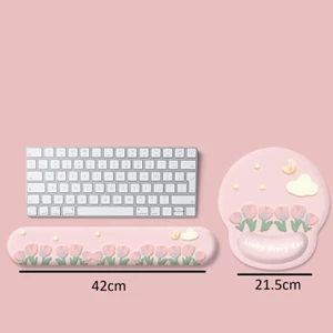 Lót chuột có đệm cổ tay kích thước lớn nhiều mẫu hoạt hình dễ thương MUN STORE LDEMHOA12