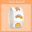 Miếng Dán Phần Thưởng Tiếng Anh Cuộn 500 Trẻ Em Phần Thưởng Sổ Tay Băng Niêm Phong Miếng Dán Phim Cắt Tròn 6.7