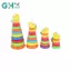 GHX 1 Bộ Động Vật Cầu Vồng Staed Nhẫn Tháp Staing Đồ Chơi Trẻ Em Montessori Đồ Chơi Trẻ Sơ Sinh Phát Triển Giáo Dục Sớm Đồ Chơi VN