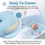Gối đầu phẳng cho bé Phòng ngừa chống nghiêng Memory Foam Gối sơ sinh có nắp Cotton nguyên chất