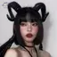 HFTOY 1 Mảnh Gothic Động Vật Cừu Quỷ Sừng Halloween Carnival Trang Phục Dự Tiệc Đạo Cụ Sừng Quỷ Mũ Đội Đầu Cosplay Mũ ~