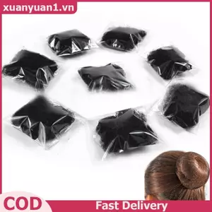 XUAN 5 Chiếc Nữ Múa Ba Lê Trượt Tuyết Snoods Tóc Lưới Bun Cover Bla Chất Liệu Nylon VN