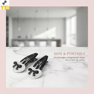 < YEI > 2 / 6 Chiếc Kẹp BB Nơ Trái Tim Thời Trang Nơ Sóng Gió BB Kẹp Năng Lượng Cho Bé Gái Ngọt Ngào Và Thoáng Mát Đa Năng Kẹp Tóc Phong Cách Mới