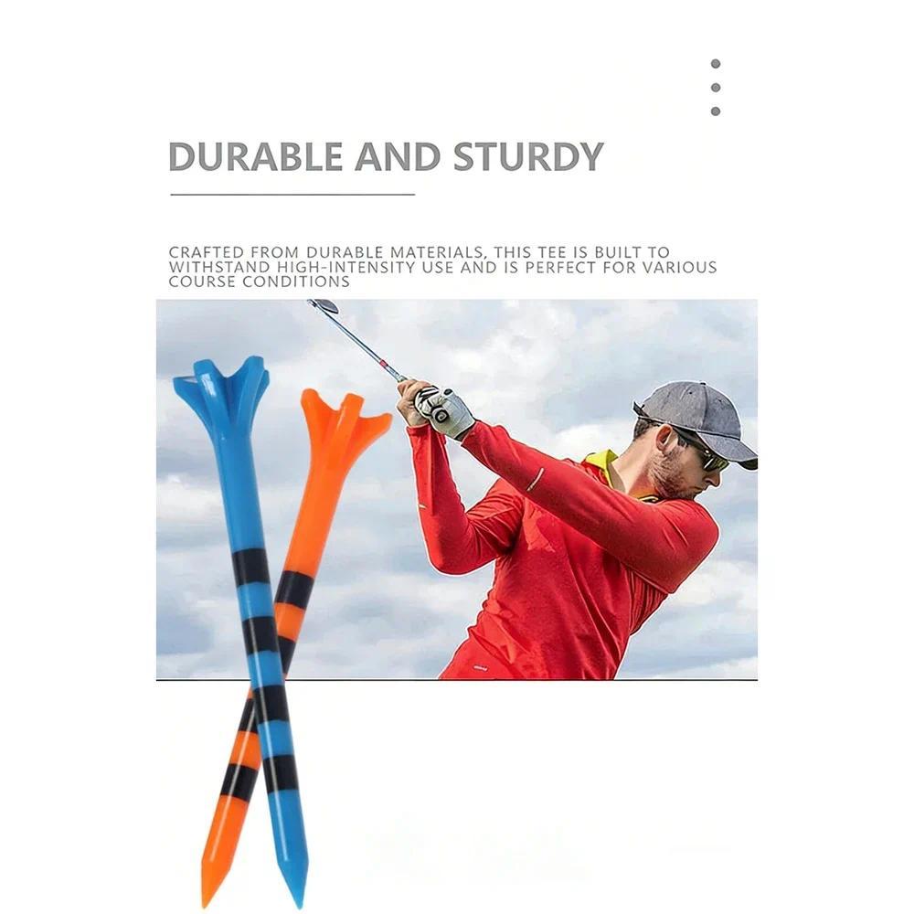 Bộ 50 Tee Golf Nhựa Được Thiết Kế Để Giảm Ma Sát & Quay Bên, Quà Tặng Golf Độc Đáo Cho Người Chơi Golf