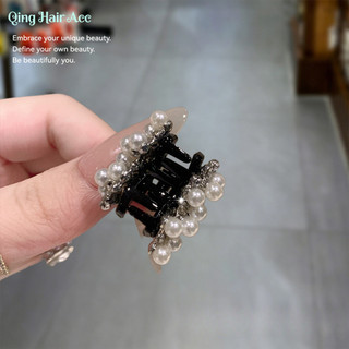 Kẹp tóc ngọc trai mini Hàn Quốc cho nữ, ngọt ngào, giữ tóc gãy, kiểu cá mập