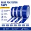 Băng đánh dấu GILL, Băng mã hóa 66 mét màu xanh, Băng Mylar rộng 3 / 5 / 8 / 10mm