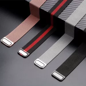 Dây đeo dự phòng 00985|Thích hợp cho dây đeo Hua Series GT4|Dây đeo Milanese từ tính đôi mới|Khóa từ tính|Dây kim loại từ tính|Thích hợp cho đồng hồ thông minh trái cây|Thích hợp cho đồng hồ SX|Công cụ cài đặt miễn phí