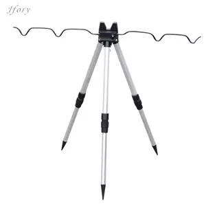 Jfory Tripod Cần Câu Giá Đỡ Dụng Cụ Gấp Thiết Bị Nhẹ Cần Câu Cá Giá Đỡ 5 Thanh Đứng Cực Giá Đỡ Cho Ngân Hàng Đất Bãi Biển Sông
