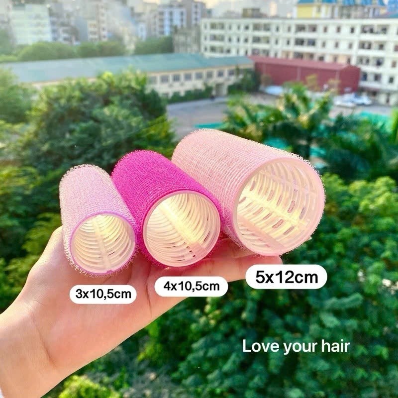 Lô cuốn uốn tóc mái bay phồng chân tóc sóng nước quấn xoăn tự dính  size lớn [ MÃ Q10 ](T1-KHO2)