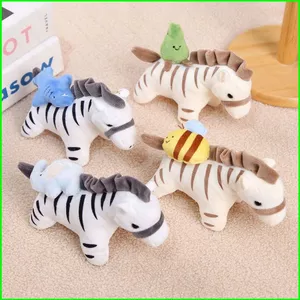 PS1 Ngựa Vằn Nhỏ Sang Trọng Búp Bê Ong Cá Mập Kéo Dây Nhồi Bông Đồ Chơi Móc Khóa Mặt Dây Chuyền Cho Trẻ Em Bộ Sưu Tập Quà Tặng SP1