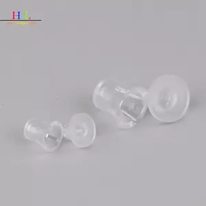 HL 10 Chiếc PC Trong Suốt Quảng Cáo Móng Tay Thủy Tinh Móng Tay Braet Vô Hình Nhựa Vít Mờ LMWU
