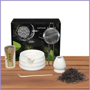 Matcha Whisk Giá Đỡ An Toàn Tự Nhiên 5 Miếng Matcha Bộ Chuyên Nghiệp Chắc Chắn Matcha Dành Cho Nhà Bếp mueadsyvn