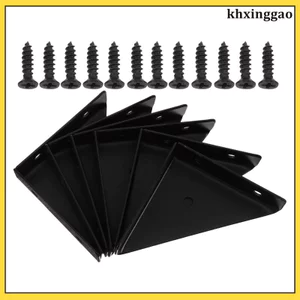 6 Bộ Kệ Giá Đỡ Để Bàn Giường Giá Đỡ Buộc Cho Đồ Nội Thất 6.50X6.50X1.80CM Đen khxinggao