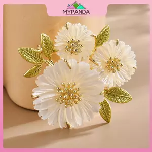 MYPANDA Cây Thời Trang Hoa Cúc Trâm Cài Cho Nữ Quần Áo Áo Áo Trang Sức Dự Tiệc Phụ Kiện Quà Tặng.