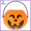 Trang Trí Halloween LED Trẻ Em Pail Mini Trick Treat Xô Màu Cam Trang Trí Cầm Tay zhenghtr