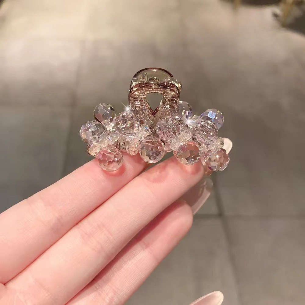 Hululu / Phong Cách Mới Ánh Sáng Sang Trọng Full Kim Cương Pha Lê Nhỏ Lấy Kẹp Thời Trang Cao Cấp Công Chúa Đầu Bên Kẹp Cá Mập Kẹp Tóc