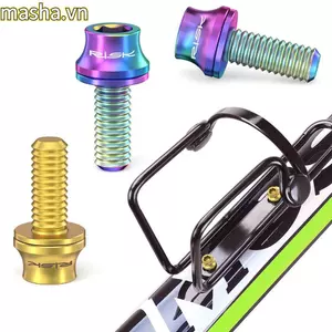 2 Chiếc Vít Giữ Nước, Titan Có Gioăng Xe Đạp Cố Định Vít, Chất Lượng Cao Nhiều Màu M5x12mm Lắp Đặt Vít Xe Đạp Đường Bộ