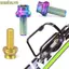 2 Chiếc Vít Giữ Nước, Titan Có Gioăng Xe Đạp Cố Định Vít, Chất Lượng Cao Nhiều Màu M5x12mm Lắp Đặt Vít Xe Đạp Đường Bộ