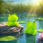 {AKIN} 10 / 20 Tượng Ếch Nhựa Mini Tượng Ếch Trang Trí Sân Vườn Đồ Trang Trí Vườn Cổ Tích Đồ Trang Trí Trong Nhà / Ngoài Trời Microlandscapes Trang Trí Nhà {a}