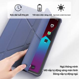 Ốp lưng iPad silicon đa năng gập được chống sốc chống trầy cho iPad Gen 8 9 10 11 Mini 5 6 7 Air 4 5 6 7 Pro 11 12.9 13