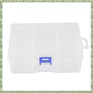 6 Hộp đựng đồ bằng nhựa có thể tháo rời Trang sức / Bông tai / Dụng cụ sắp xếp hộp đựng