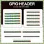 5 Chiếc 2 X 20 Pin Đầu GPIO Nam Cho Zero
