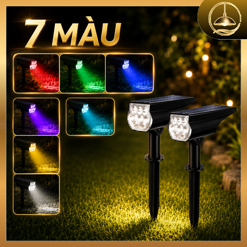 Đèn Cắm Cỏ Năng Lượng Mặt Trời, Chống Nước IP44, Tự Động Bật/Tắt Khi Trời Tối, Không Tốn Điện, Trang Trí Vườn, Sân Vườn