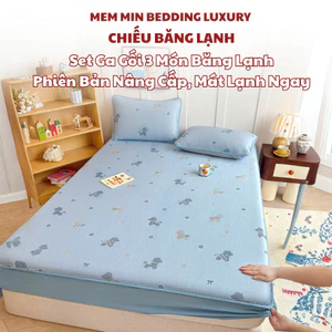 Chiếu băng lạnh thêu siêu cute làm mát nhanh Memminbedding Luxury hình thêu tỉ mỉ, sắc nét