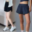 Nude Feel Breathable High Waist Yoga Fitness Shorts Women's Outdoor Running Anti-Exposure Sports Fake Two Pieces Shorts 1R13